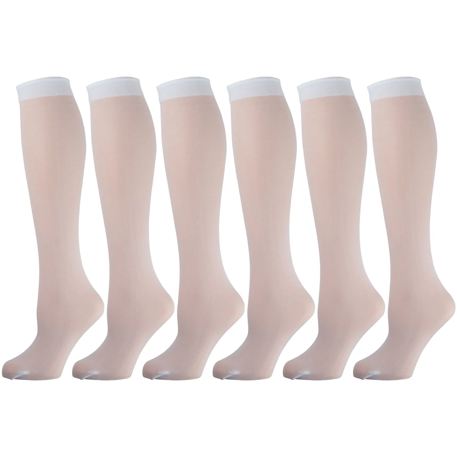 Women's Opaque Stretchy Spandex Knee High Trouser Socks, Size 9-11