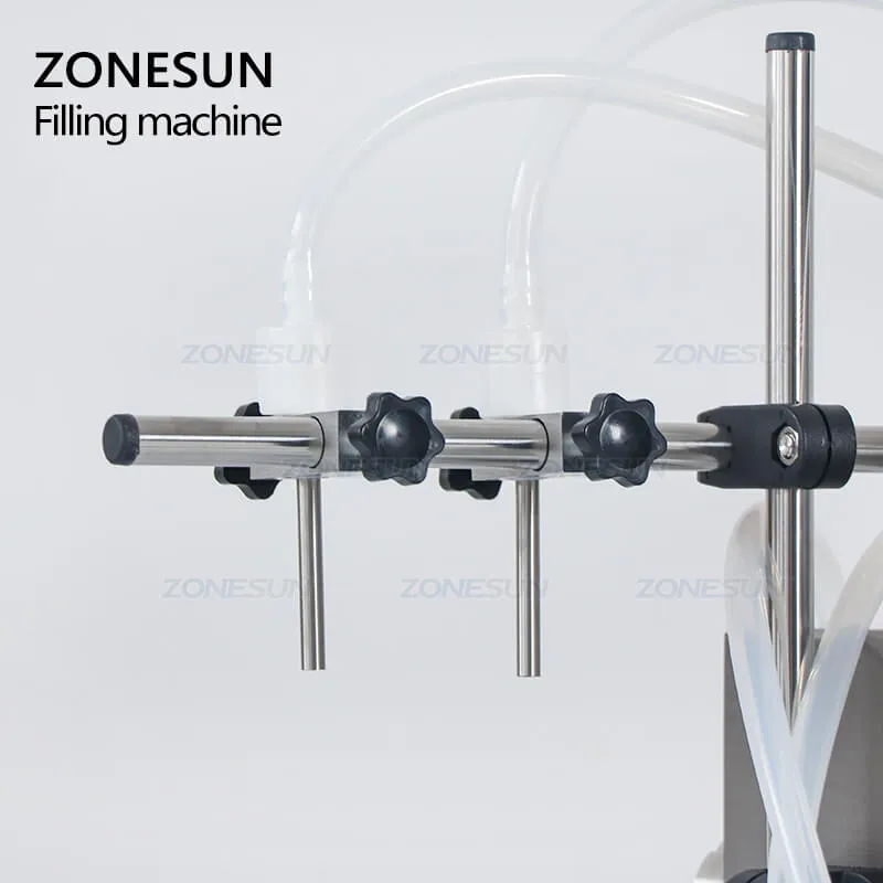 ZS-YTMP2S 2/4 Heads Magnetic Pump Beverage Perfume Watercolor Essential Oil Pigment Liquid Bottle Filling Machine