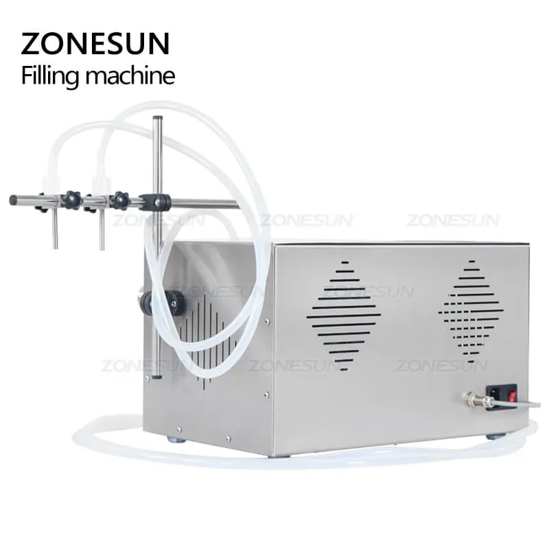 ZS-YTMP2S 2/4 Heads Magnetic Pump Beverage Perfume Watercolor Essential Oil Pigment Liquid Bottle Filling Machine